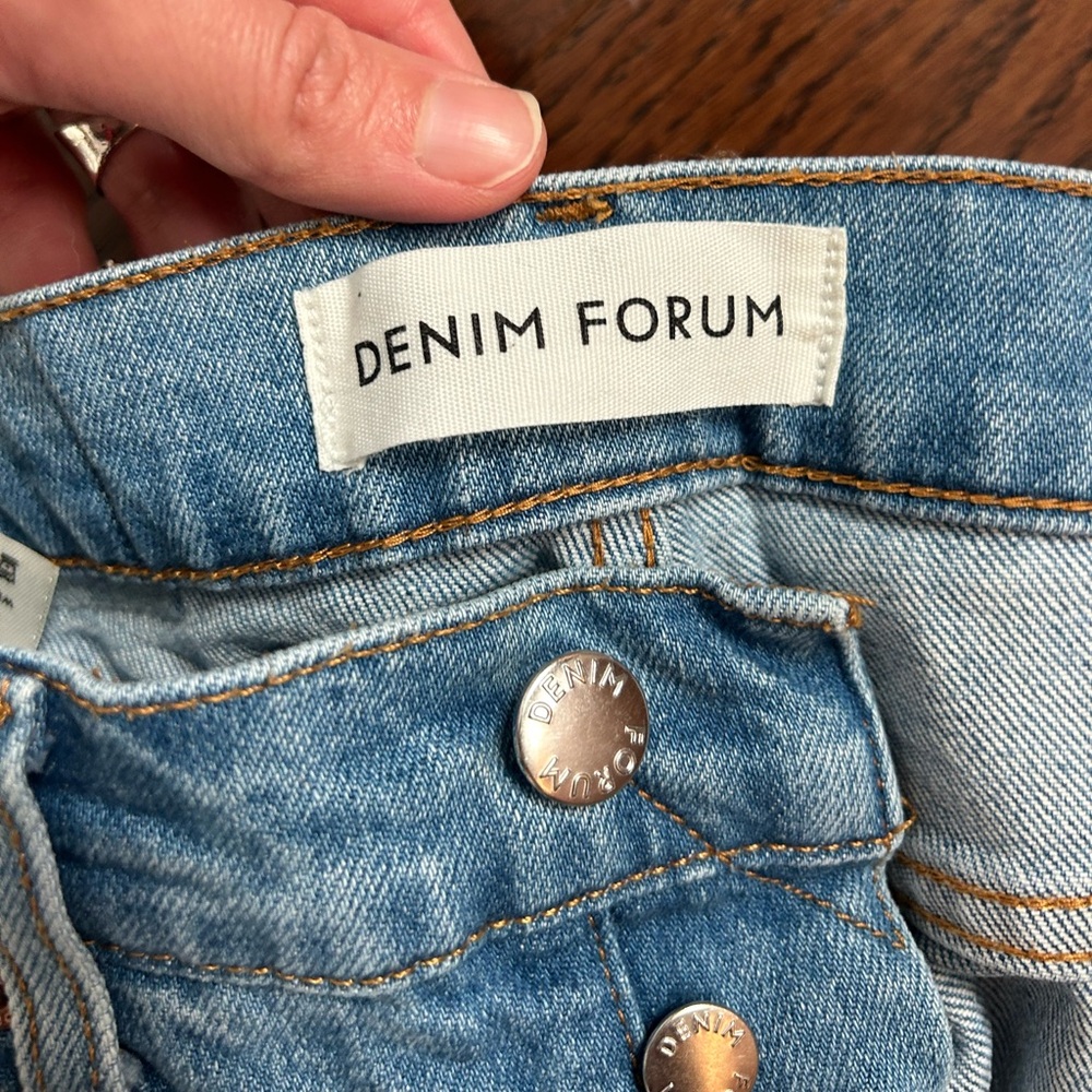 Denim Forum Arlo High Rise Straight Jeans